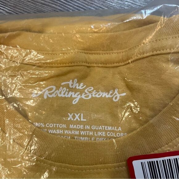 The Rolling Stones Multi Logo Short Sleeve Women's Graphic T-Shirt - Mustard XXL - Picture 4 of 6